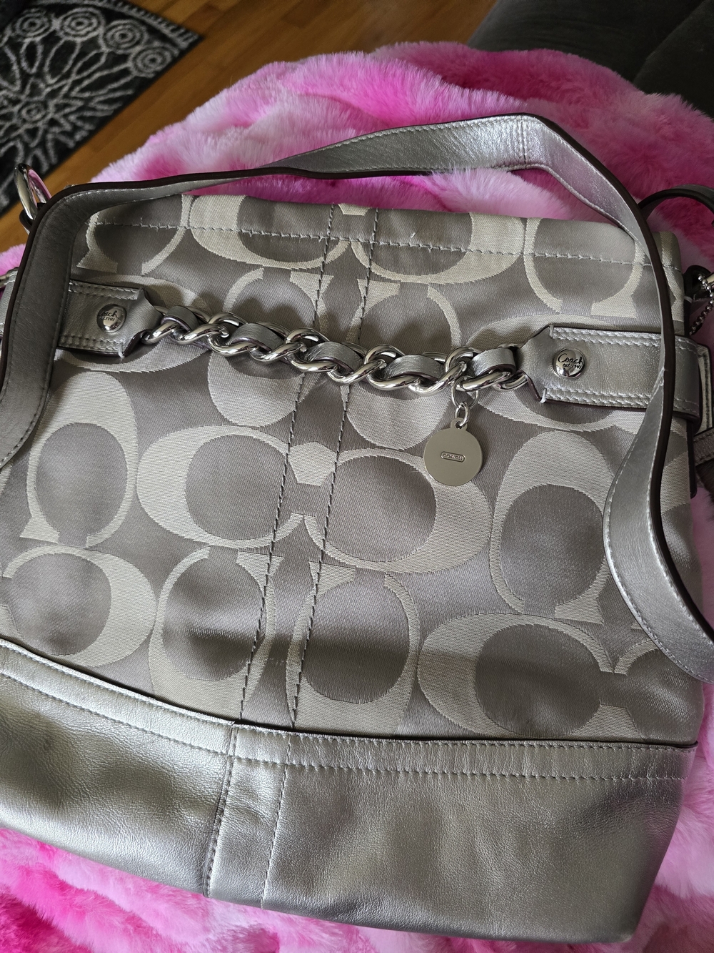 Coach Sateen Convertible Strap Crossbody 12x10x3